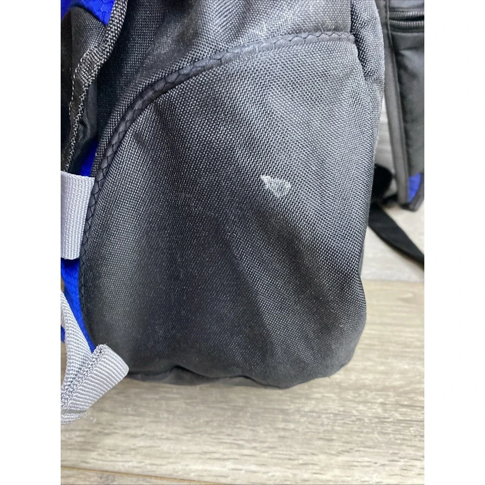 Adidas Sling Backpack Spring Load Crossbody Shoulder Strap 16x20 Black Blue Gray